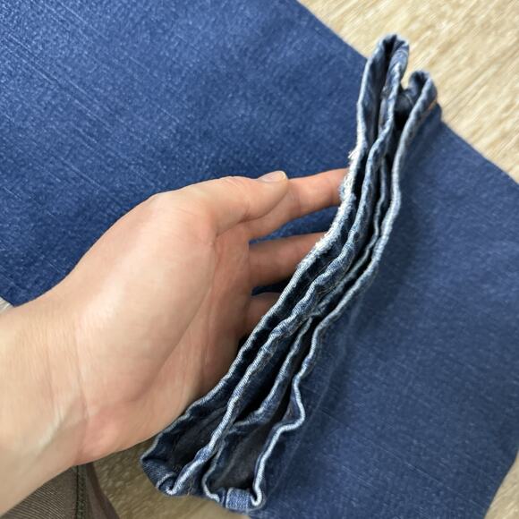 Levi's 512 Jeans Womens 10 Long Blue Perfectly Slimming Boot Cut Dark Wash Denim - Picture 15 of 16